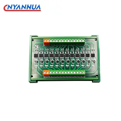 PLC Amplifier Board 4/8//12/16 Channel NPN/PNP Transistor Signal Output SCR Module Din Rail 35mm 5A/24VDC