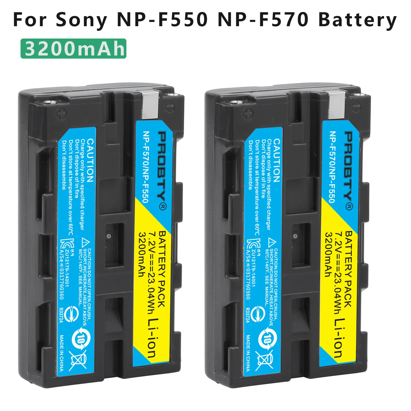 3200mAh/5200mAh/7800mAh NP-F550 NP-F770 NP-F970 NPF960 NPF970 bateria do Sony PLM-100 CCD-TRV35 MVC-FD91 MC1500C