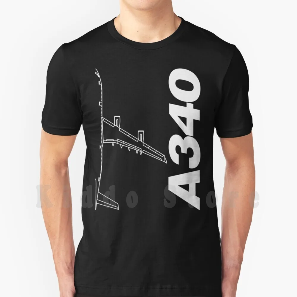 Camiseta Airbus A340 DIY de gran tamaño 100% algodón Airbus A340 Airbusa340 Airbuslove Airbusfan A340love A340fan Airbusa340love