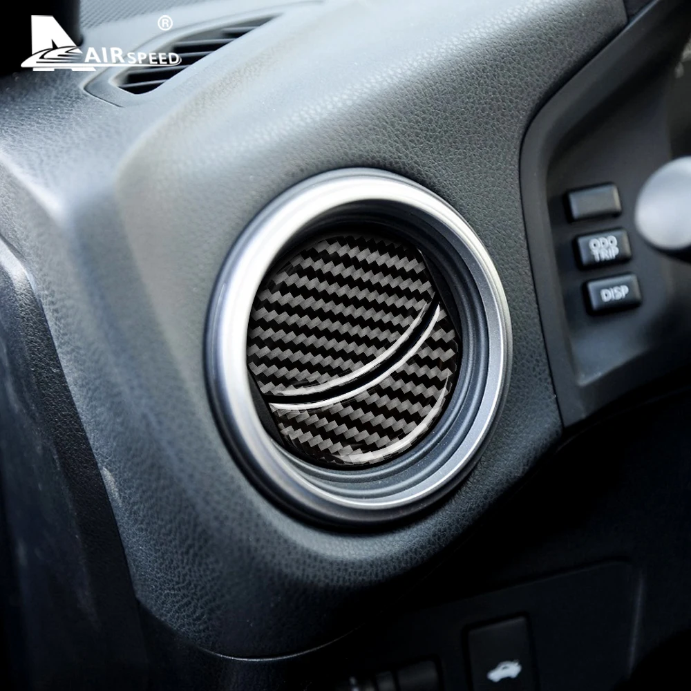 Real Soft Carbon Fiber for Subaru BRZ Toyota 86 2013 2014 2015 2016 2017 2018 2019 2020 Accessories Car AC Outlet Vent Stickers