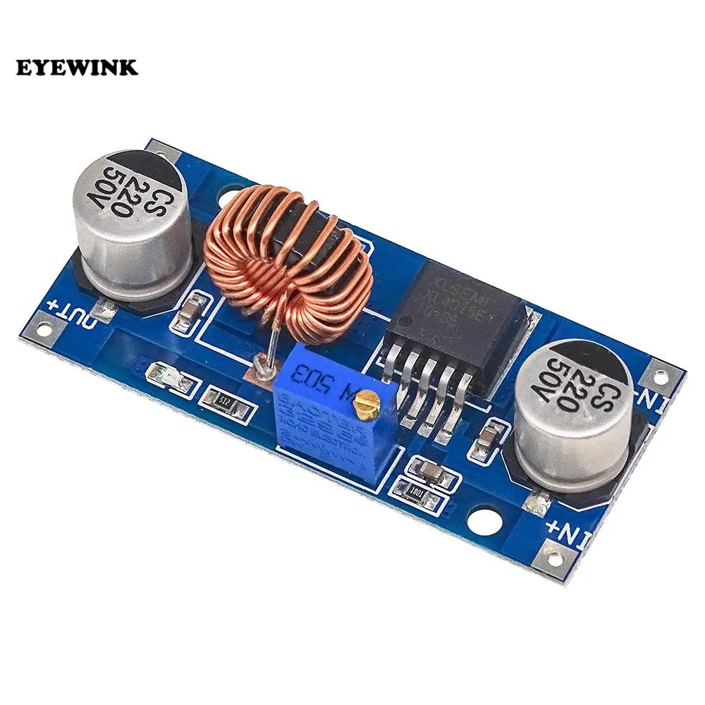 

50 шт. 5A XL4015 DC-DC понижающий Регулируемый Модуль питания, литиевое зарядное устройство