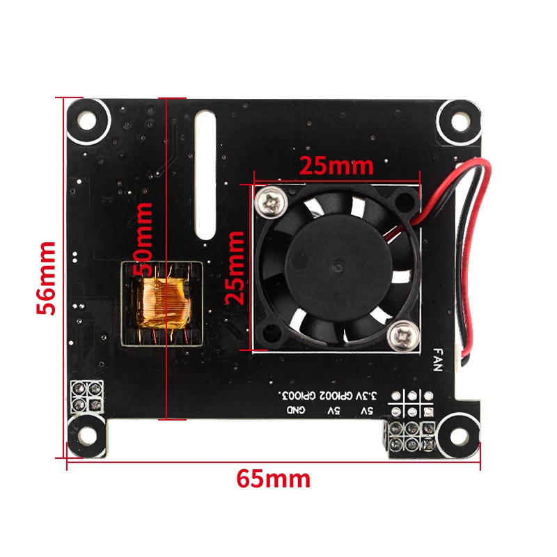 Raspberry Pi 4 POE HAT with Cooling Fan Power Over Ethernet Module IEEE802.3af Standard Compliant 5V 2.4A for Rasberry Pi 4B 3B+