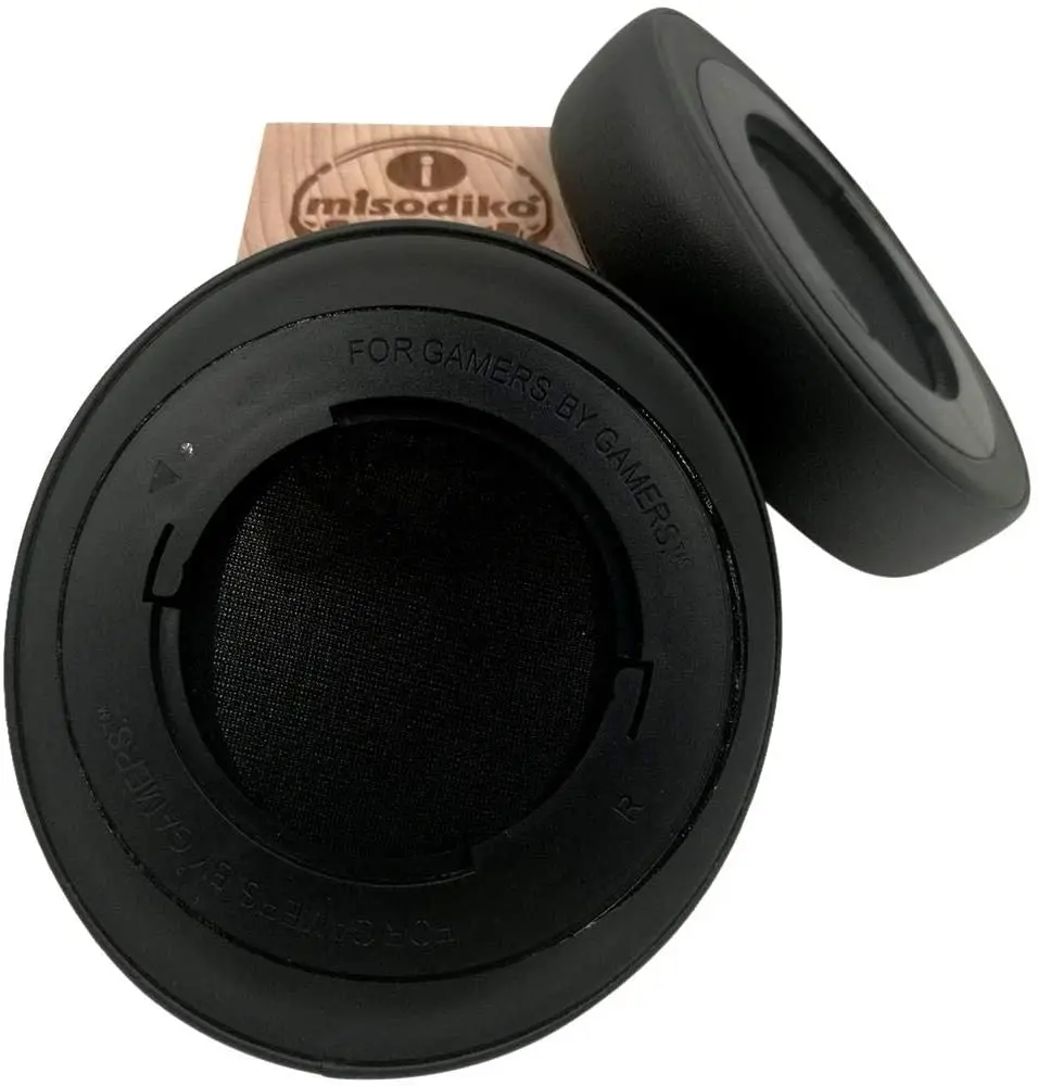Coussinets d'oreille de remplacement avec anneau en plastique, Kit de protection pour casque de jeu Razer Kraken Pro V2