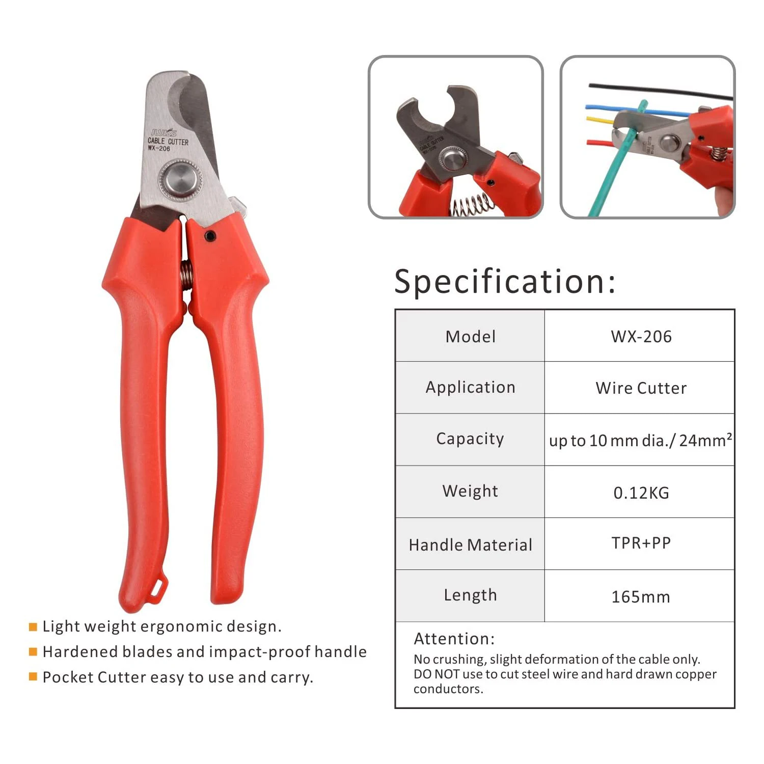 IWISS Solar PV Cable Crimping Plier Tool Kit for 2.5/4/6mm ²with Stripper,Cutter, Spanner Connectors-Oxford bag pack