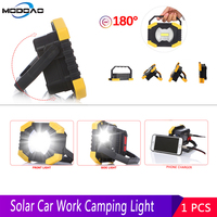 Car Work Light LED Lamp Workshop Tool Portable Solar Energy Lights Tent Lantern USB Rechargeable Hunting Camping Emergency Light