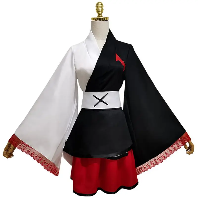 

Anime Monokuma Cosplay Costumes Women Kimono Lolita Uniform Tops Skirts Suit for Halloween Party