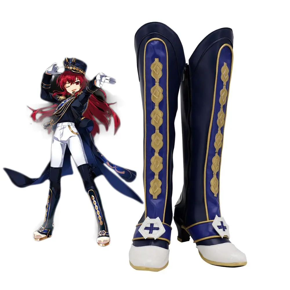 

Elesis AlterCrown Shoes Cosplay ELSWORD Elesis Cosplay Boots Blue Shoes Custom Made Any Size