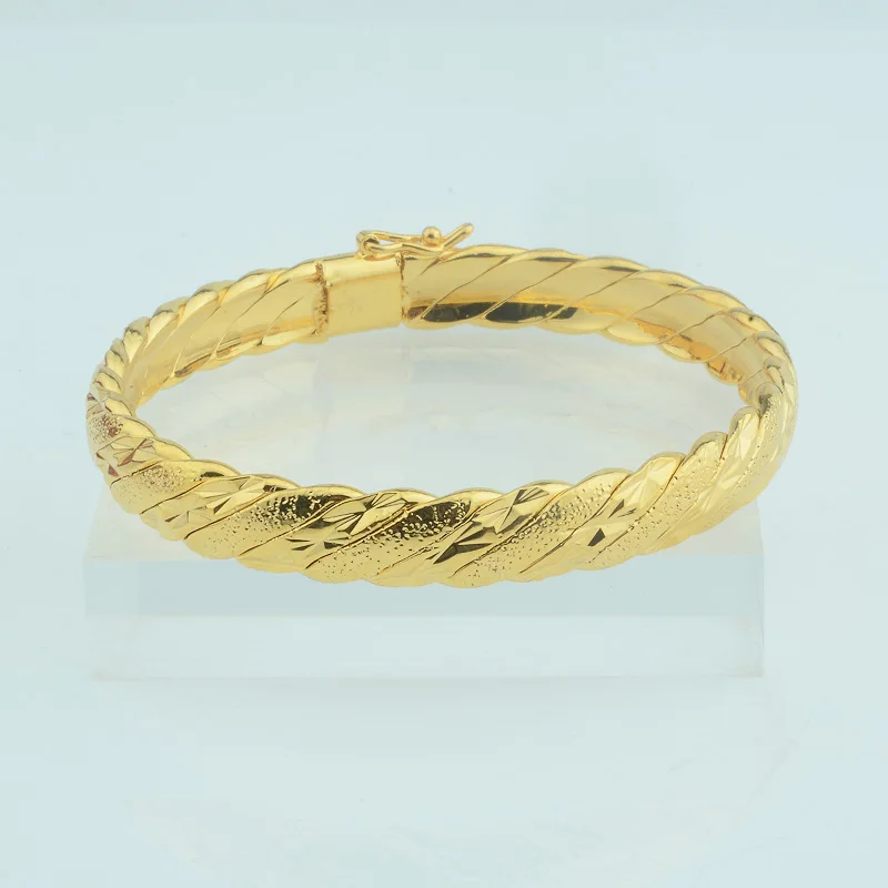 Sales Women Gold  Color Bangles Cuff Bracelets  Jewelry