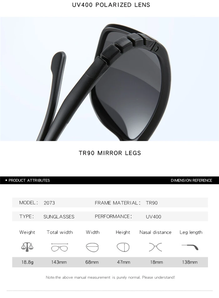 Tr90 silikon bein sport bunte myopie sonnenbrille männer polarisierte brille kurzsichtige brille verschreibung 0-0440-639 bis-4 – Detail 4