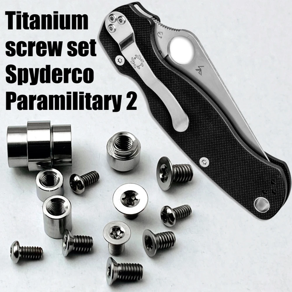 Full Set Of Titanium Alloy Nail For Knife C81 Screw Spider Handle Screw C81 Para/2 Blade Screw EDC Knife C81 Handle Accessories