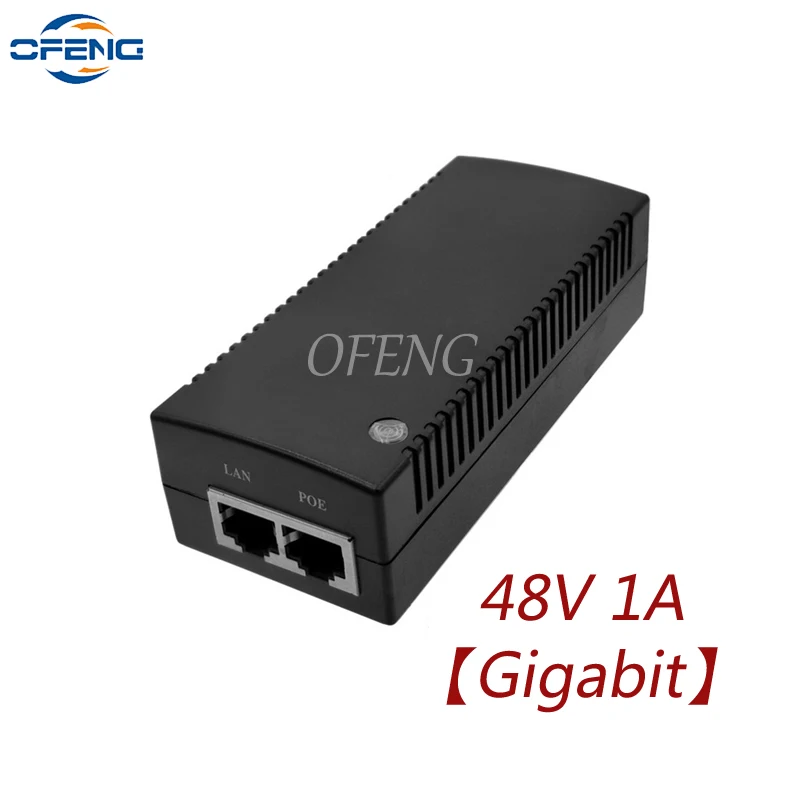 

Gigabit POE Adapter power supply 24V 1A/48V 1A Ethernet POE power supply module, wireless AP bridge