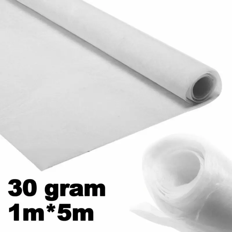 5mx1m 30gsm Fibreglass Mat Fiber Glass Cutting Fiber Cloth Alkali-free Fiberglass Chopped Strand Matting For GRP Resin Fabric