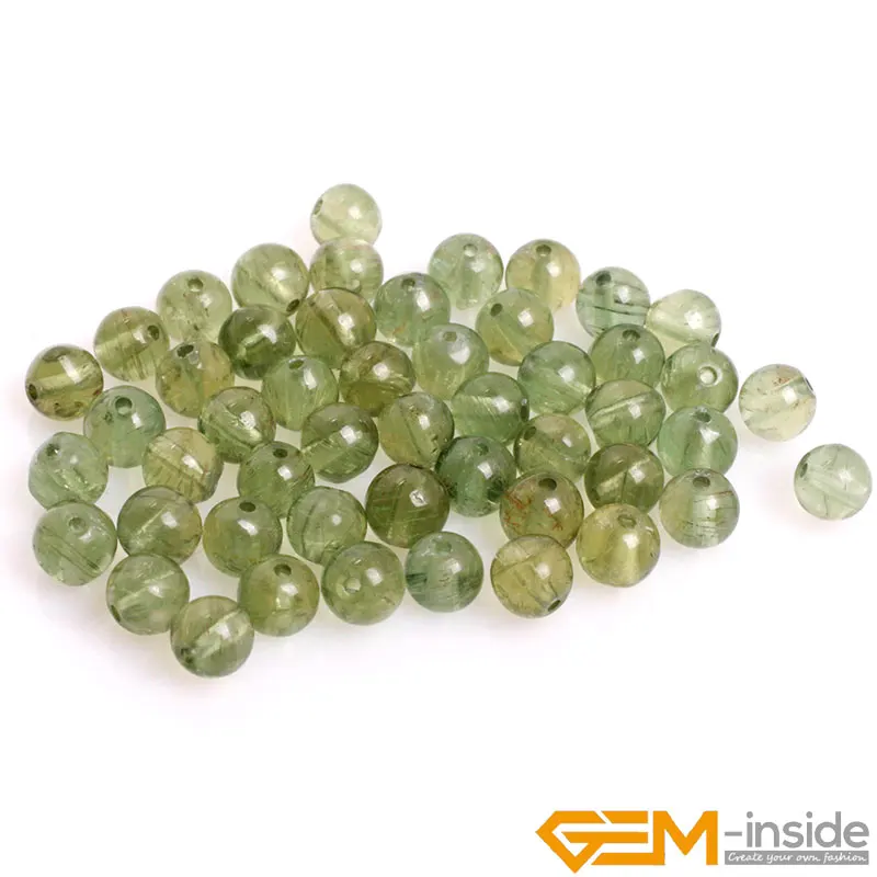 

Green Apatite Stone Smooth Round Loose Spacer Beads For Jewelry Making DIY Bracelet Earring Accessories15 Inch 6 8 10mm