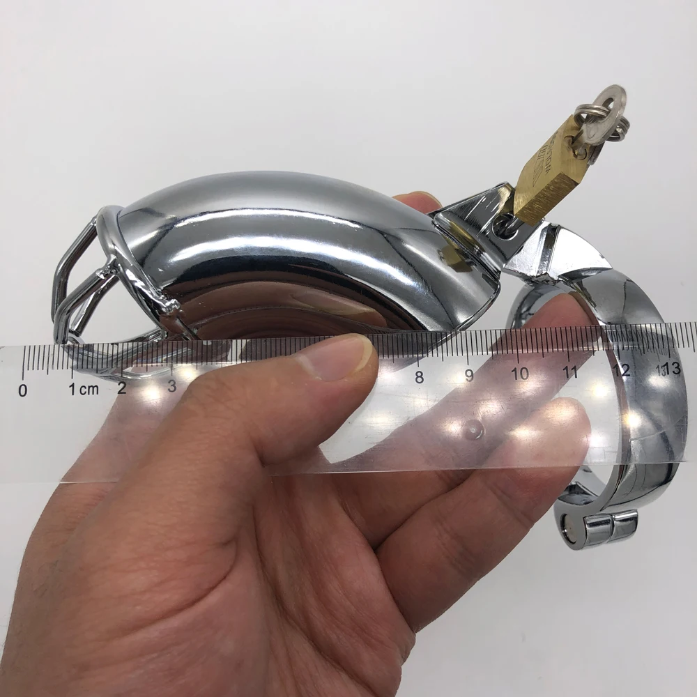 Super Long Stainless Steel Male Chastity Device Chastity Belt Penis Chastity Seal Penis Cage