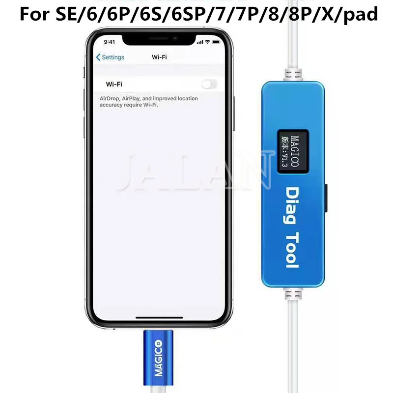 

Magico Diag DFU Tool Unpack WiFi Data For phone&pad Repair Hard Disk Chip Enter Purple Screen Mode Without NAND Removal