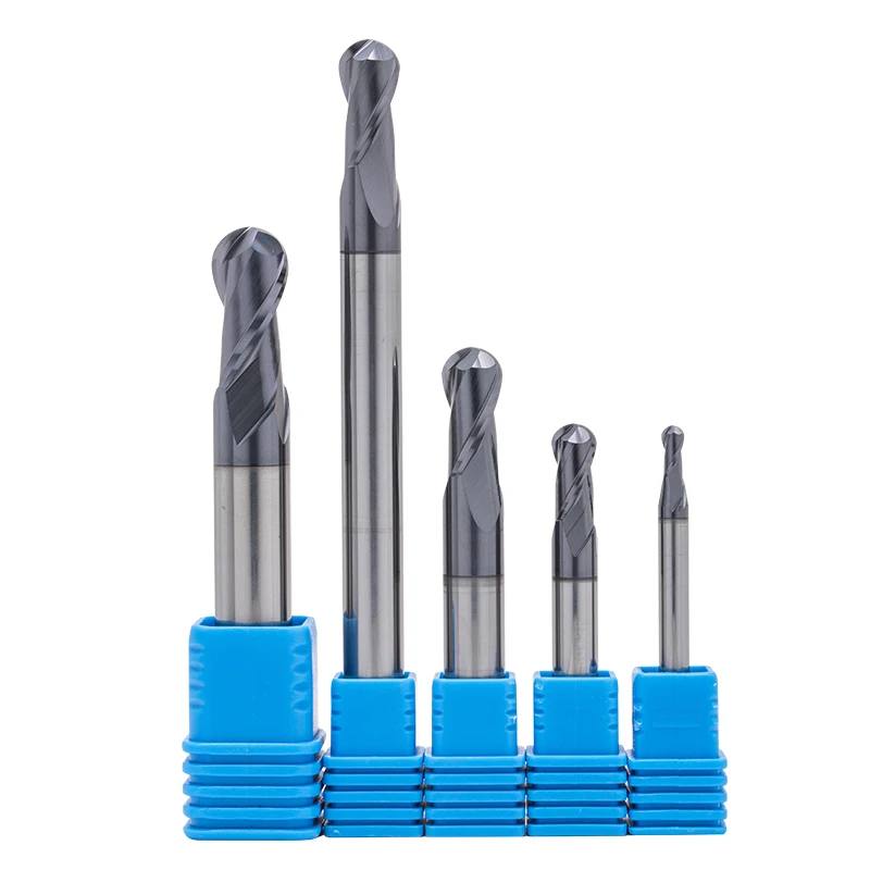 45° Alloy Ball Cutter 2 Flute Carbide Ball End Mill D6-20mm 150L