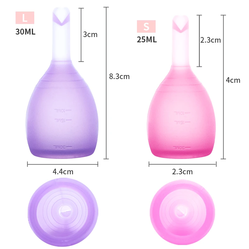 Women Menstrual Cup Lady Discharge Valve Menstrual Cup Medical Silicone Feminine Hygiene Cup For Lady Period Menstrual