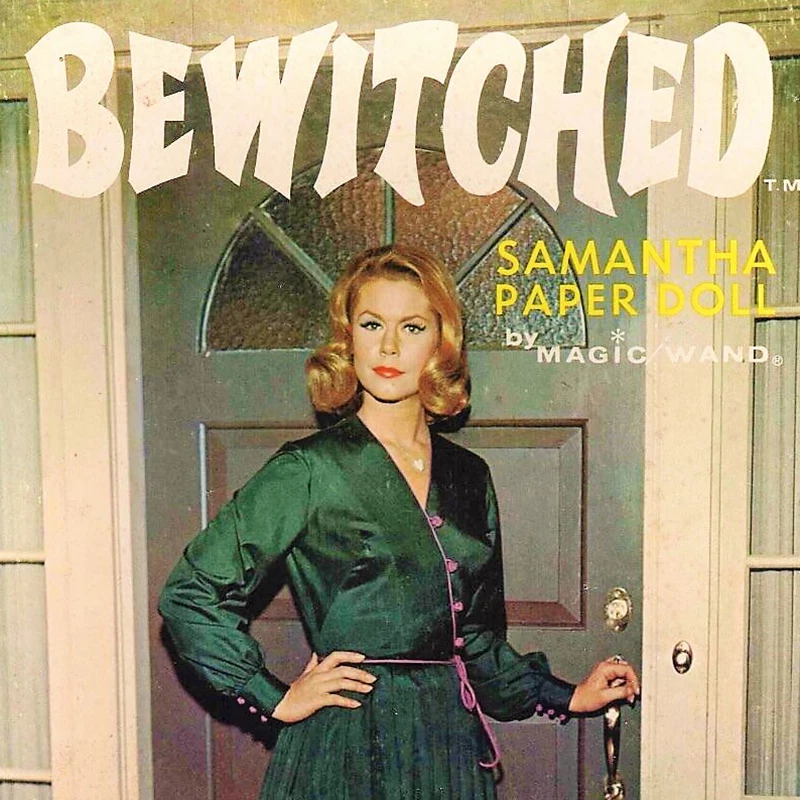 Samantha Paper Dolls 1965 Retro Poster Canvas Painting , Bewitched Tv Show Vintage Prints Wall Art Picture for Living Room Decor