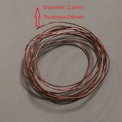 Copper Capillary Tube Refrigerator Parts  diameter 2.5mm thickness 0.6cm