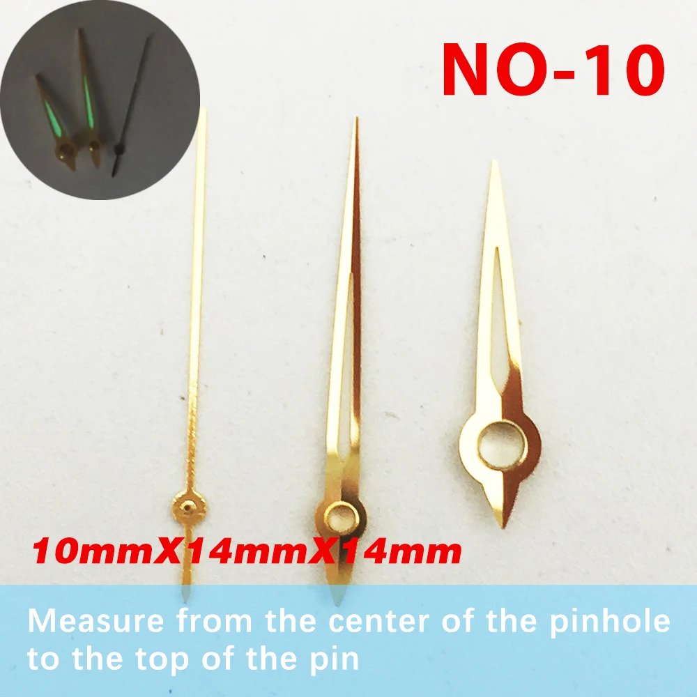 N  pointer watch accessories super bright blue, green and gold pointer suitable for NH35 movement pointer, NH36