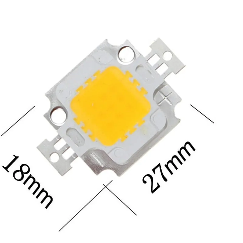 4/10PCS LED COB Chip 10W Smart IC Keine Notwendigkeit Fahrer 9-12V Led-lampe lampe für Flutlicht Scheinwerfer DIY Beleuchtung Wirm Weiß/Weiß