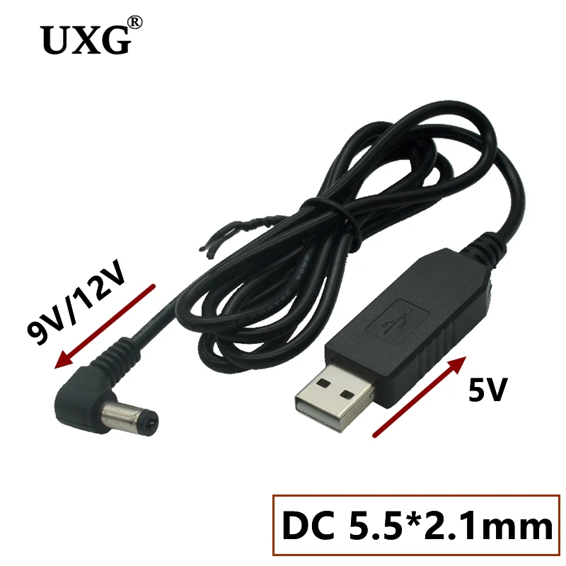 USB power 5.5X2.1mm 2.5mm 3.5*1.35mm 4.0x1.7mm boost line DC 5V to DC 9V 12V Step UP Module USB Converter Adapter Power Cable 1m