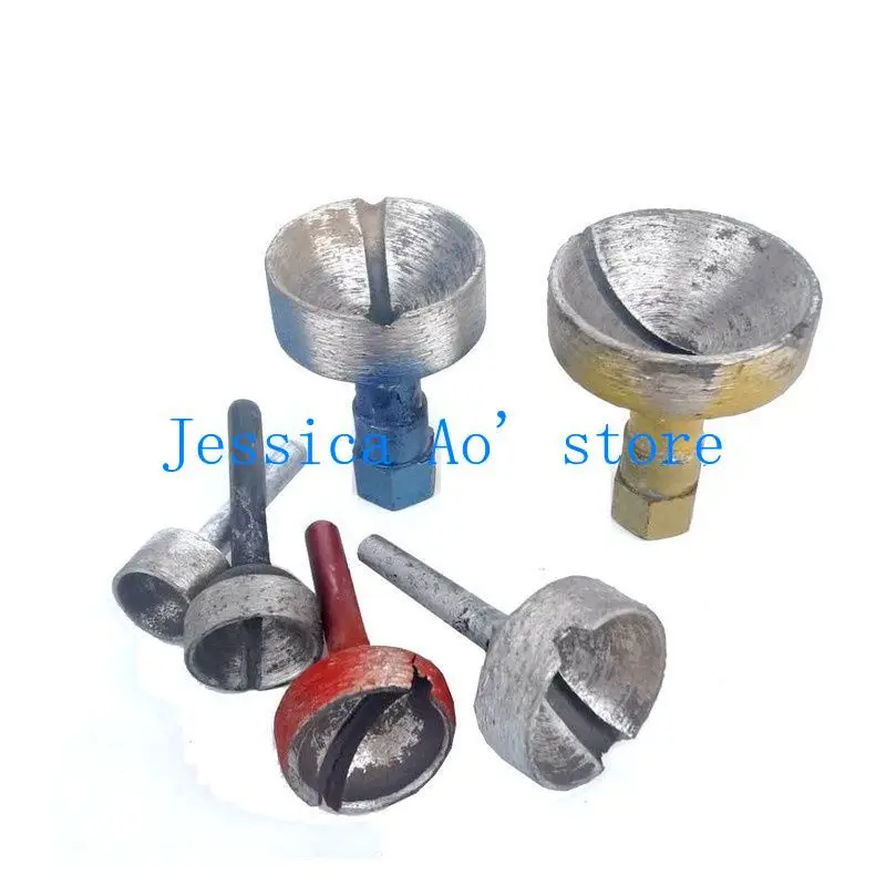 2pcs 12-37mm Eyeball Grinding Tool Convex Ball Carving for Angle Grinder Accessories M10 Screw Hole Shank Diamond Grinding Head