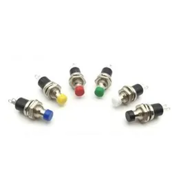 10pcs PBS-110 7MM Momentary Push button Switch Press the reset switch Momentary On Off Push Button Micro SwitchNormally Open NO