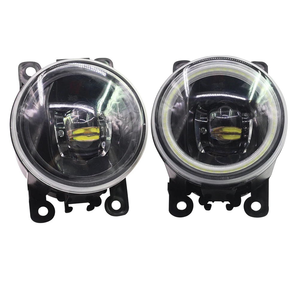 Car Fog light Kit H11 Angel Eye Daytime Running Light 12V For Peugeot 107 207 307 3008 407 607 301 308 408 2008 4007 4008 5008