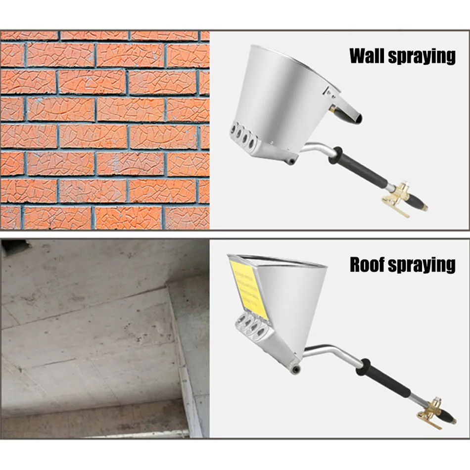 Imagem -05 - Pistola de Argamassa de Cimento Pneumático Argamassa de Jateamento Rápido Máquina de Parede de Cimento Pistola de Pulverização de Telhado Ferramenta Elétrica da Indústria Aérea