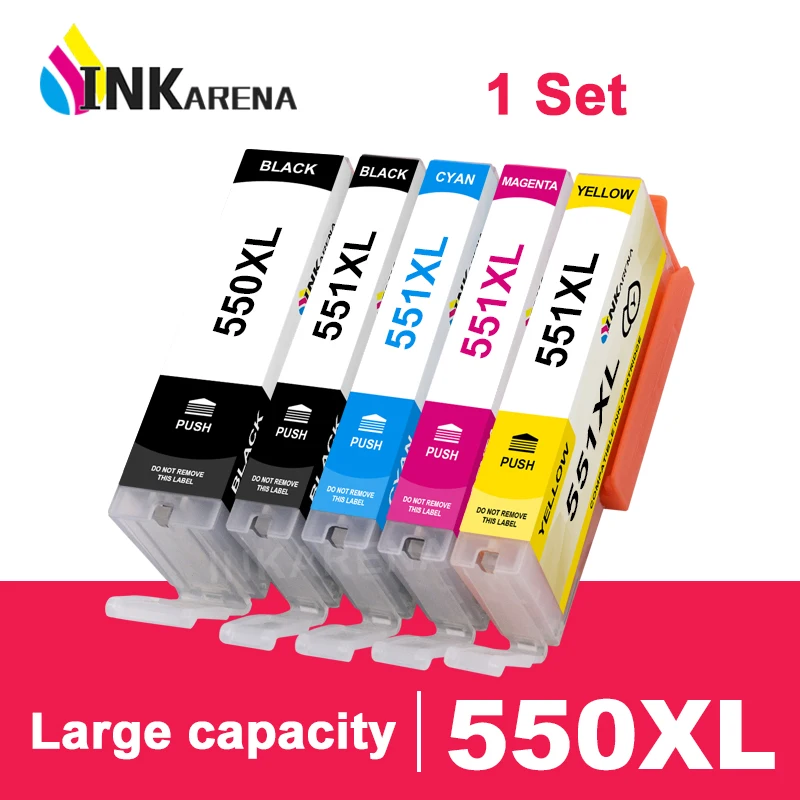 PGI 550 CLI 551 Ink Cartridge For Canon PIXMA IP7250 MG5450 MG5550 MG6450 MG5650 MG6650 IX6850 MX925 Printer PGI-550 PGI550 XL