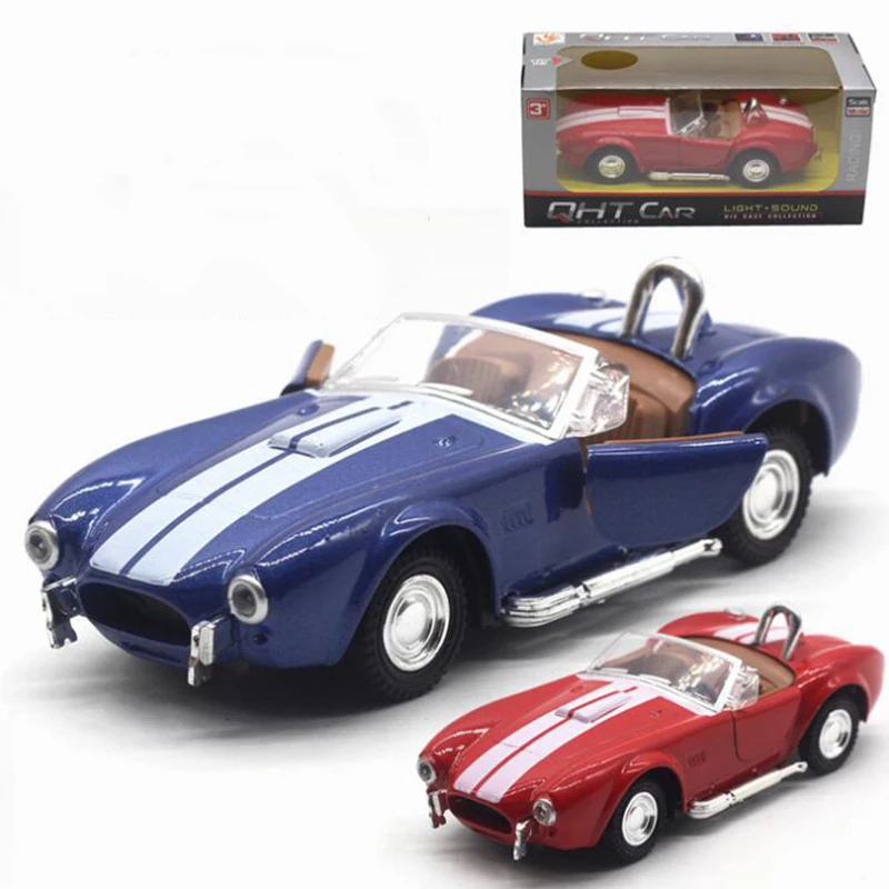 13CM 1:32 Scale Metal Alloy Classic Shelby Cobra 427 Classical Auto Car Model Diecast Vehicles Toys F Children Kids Gifts