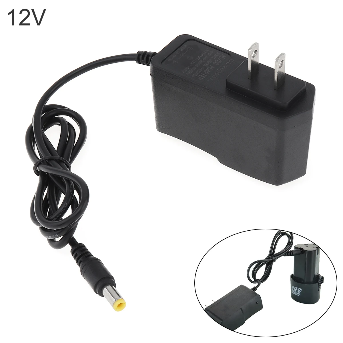 

Power Adapter 120cm 12.6V Portable Power Adapter Charger Used for Electric Drill Battery Charging Rechargeable Battery Charger