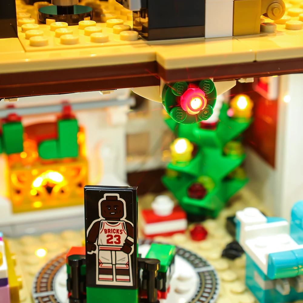 LED Light Kit For Christmas Gift 21330 Home Alone House Street View Building Blocks Bricks Toy Lamp Set No Model RC Version