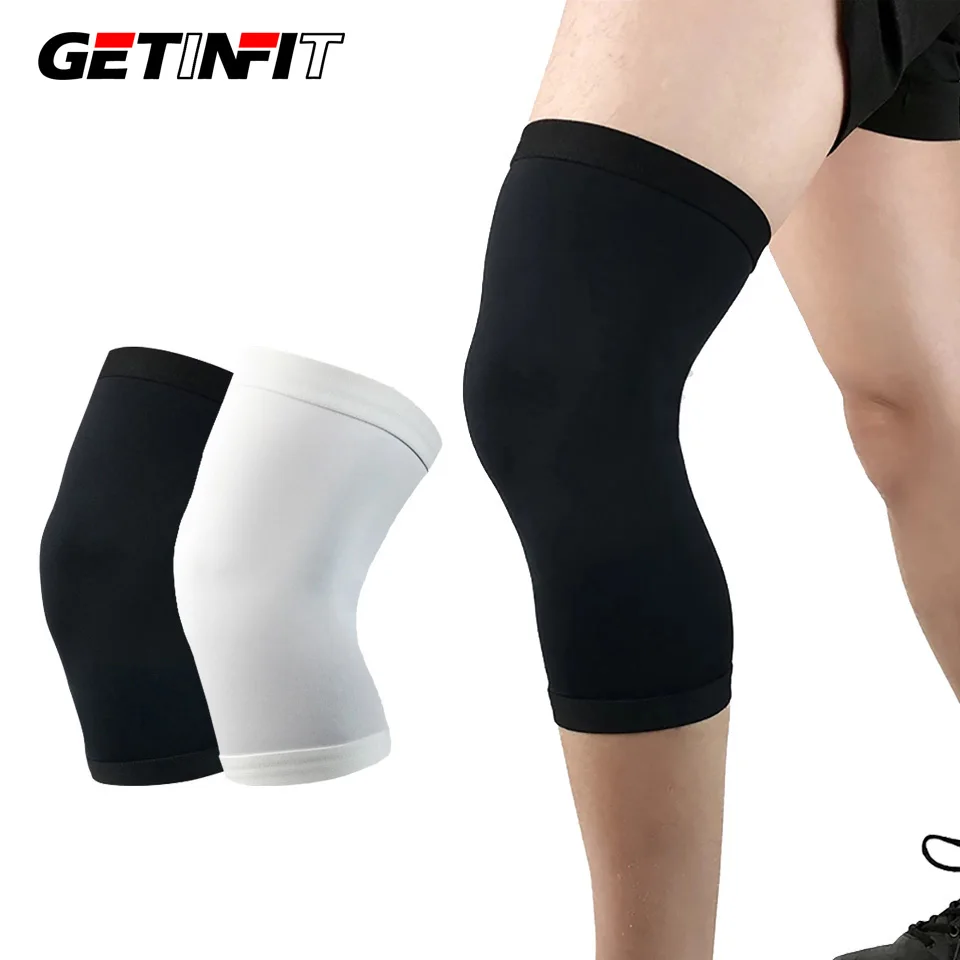 Getinfit Compression Elastic Knee Support Leg Sleeve Men Women Protector Gym Sports Kneepad Basketball Volleyball Running Brace