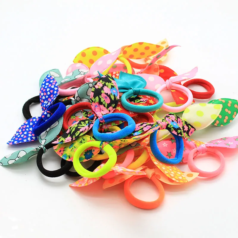 20pcs Girls Elastic Hair Bands For Children Kids Hair Accessories For Hair Girl Hair Scrunchie Hair Ribbons Girls Free Shipping