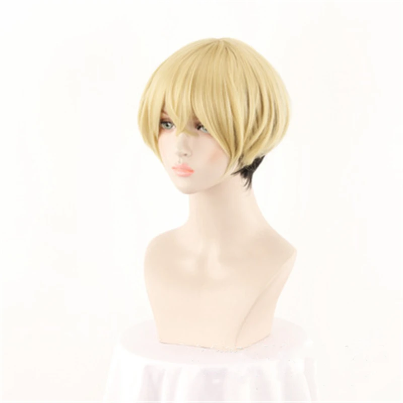 Anime Tokyo Revengers Chifuyu Matsuno Short Wig Cosplay Costume Heat Resistant Synthetic Hair Men Women Carnival Party Wigs