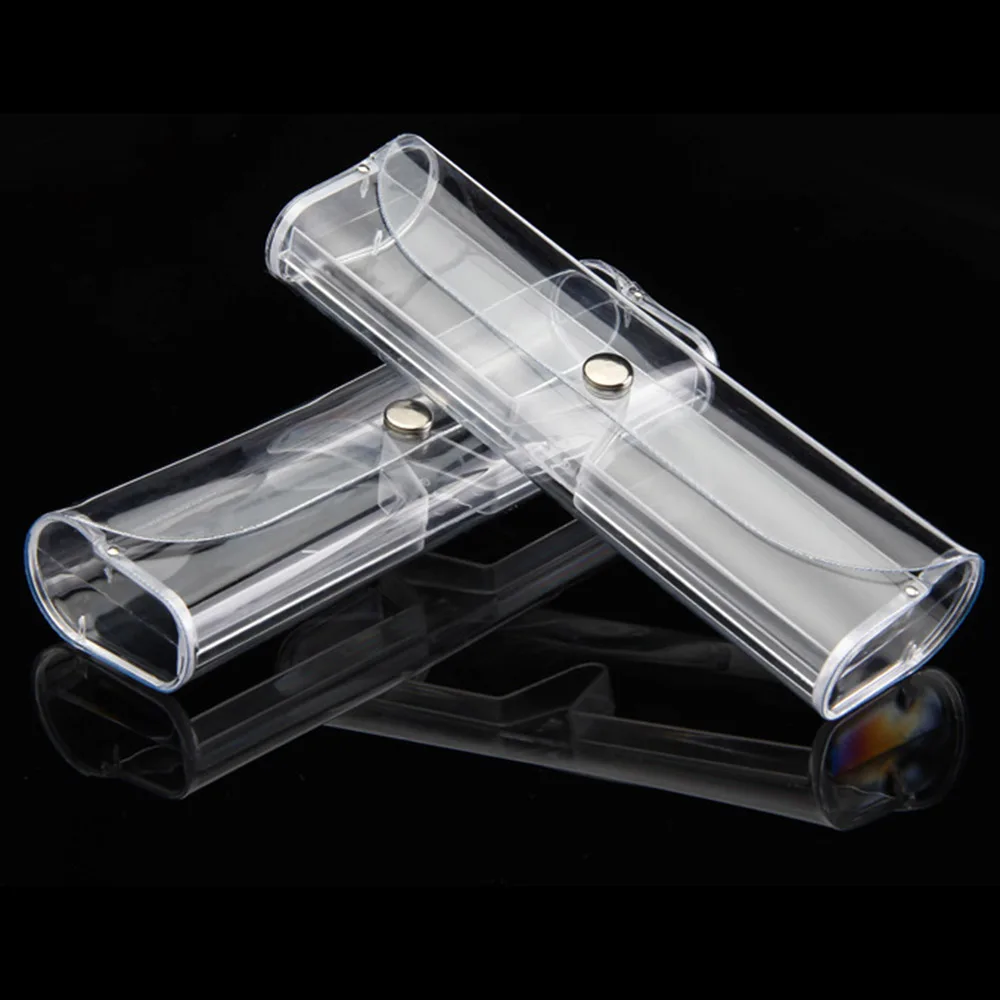 Portable Travel Glasses Box Women Transparent PVC Eyeglasses Bag Protection Carry Case Men Myopia Presbyopia Eyewear Accessoires