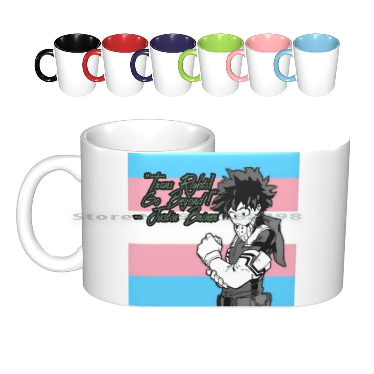 Deku Pride Flag Ceramic Mugs Coffee Cups Milk Tea Mug Gay Gay Pride Gay Flag Gay Pride Flag Lgbt Pride Flag Pride Month Pride