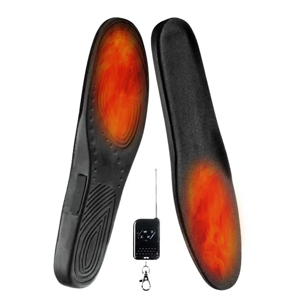 1200MAh Rechargeable Electric Heating Insoles With Remote Control Winter Warm Heated Insoles Sport Shoes Pads For Skiing Hunting