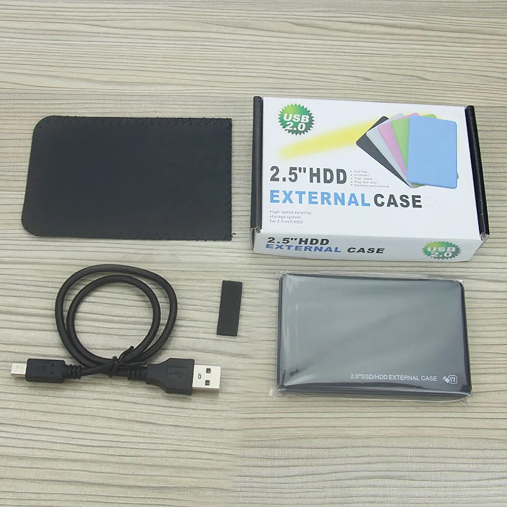 Disque dur externe USB 2.0, SATA SSD de 2 to, étui Portable pour ordinateur de bureau