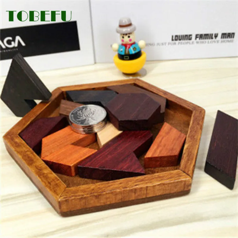 Wooden Geometric Shape Jigsaw Board 2