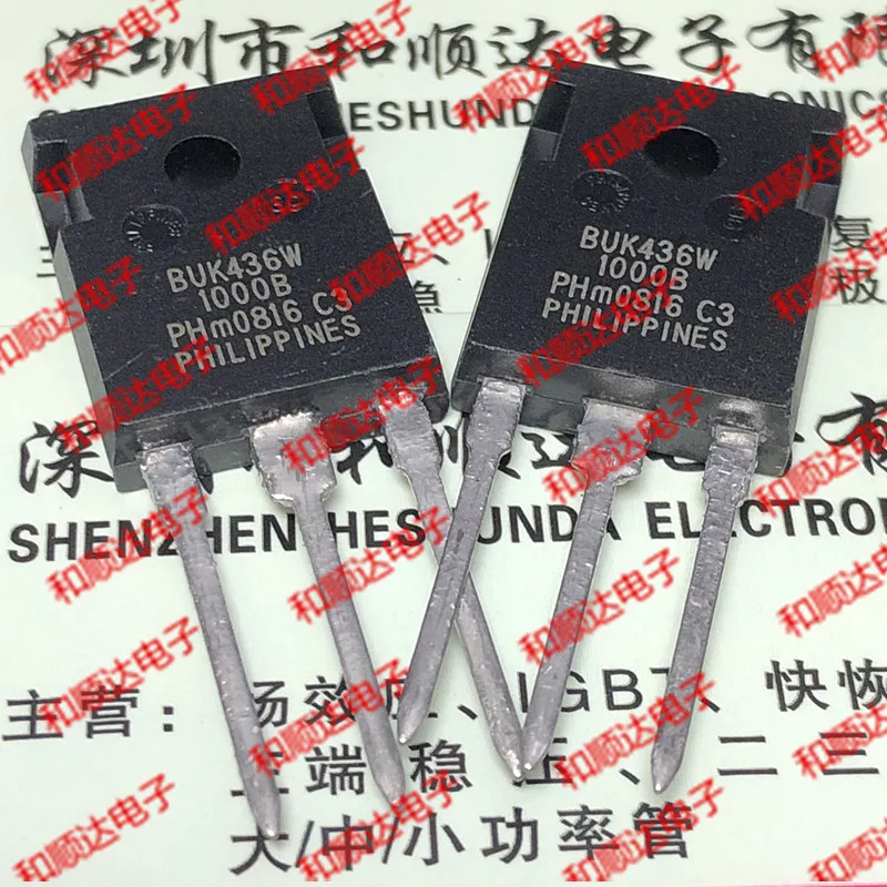 

5PCS/Lot BUK436W-1000B TO-247 1000V 3.1A