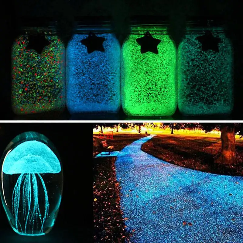 Colorful Luminous Aquarium Sand Glow In The Dark Sand Ornament Decorative Sand Fish Tank Decoration Stone Sands