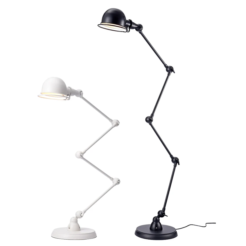 

Nordic European robotic arm floor lamps retro industrial bedroom living room study folding floor light standing vintage lighting