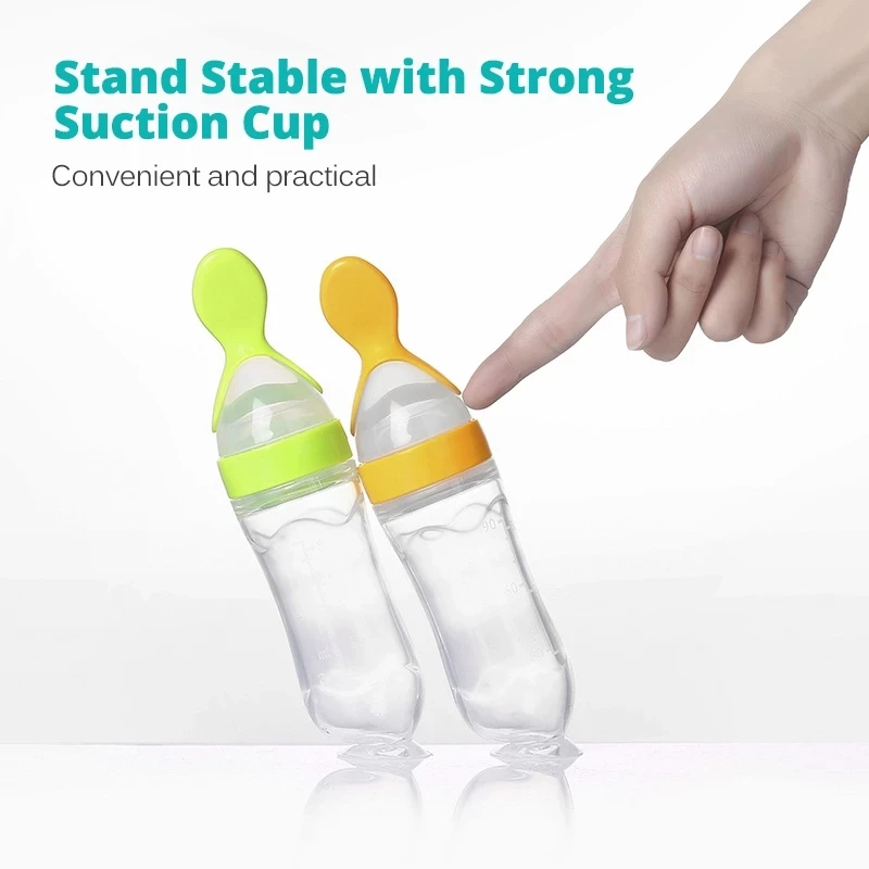 Baby Feeding Bottle Spoon Milk Bottle Baby Training Feeder Food Supplement Food feed Spoon baby gadgets BPA Free