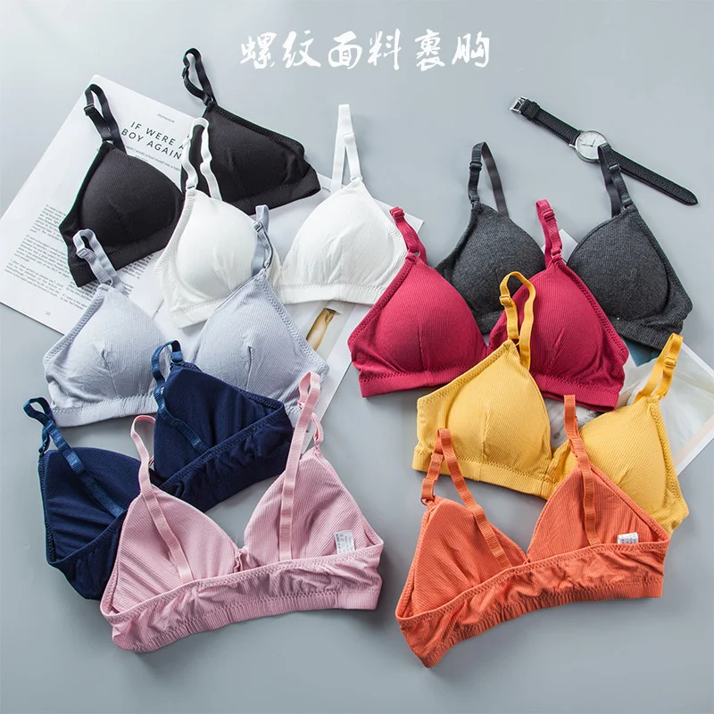 3D Sexy cotton Lingerie Seamless Sport Backless Strapless Top Bra Push Up Bralette Brassiere Women Underwear  wrap girls bra