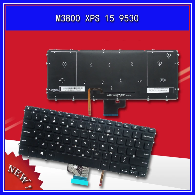 

Laptop Keyboard For DELL precision M3800 XPS 15 9530 Notebook Replace US Keyboard