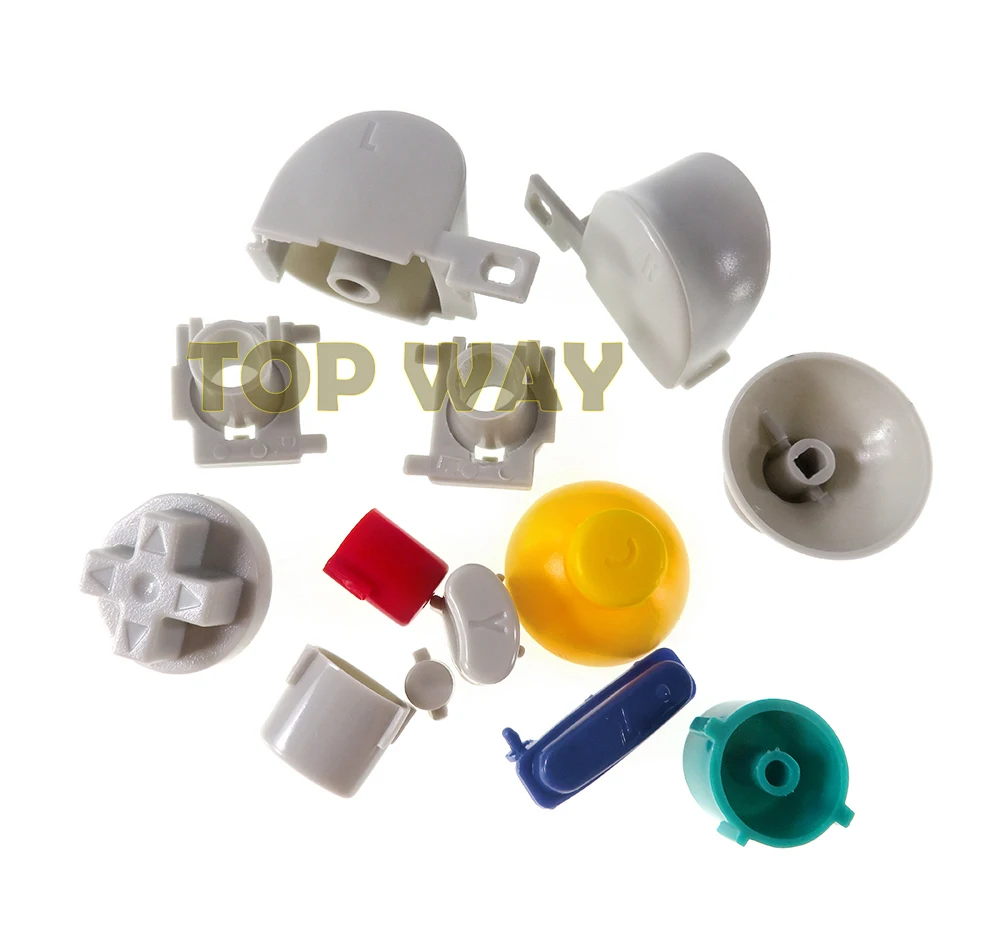 2 مجموعات استبدال إصلاح جزء مجموعة كاملة L R ABXY Z لوحات المفاتيح أزرار ل نينتندو NGC تحكم الملونة زر كامل