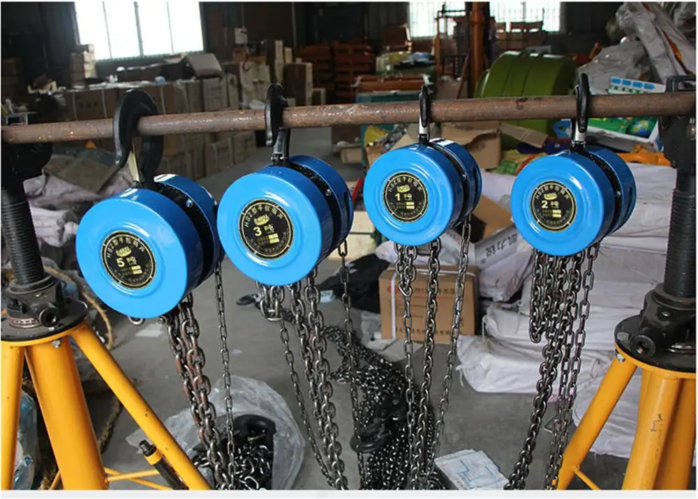 Hsz Cable Hand Control Pulley 500kg Pulley Chain Block Chain Hoist Polipasto  Crane 2.5m Manual Block Lift Pulley Lifting